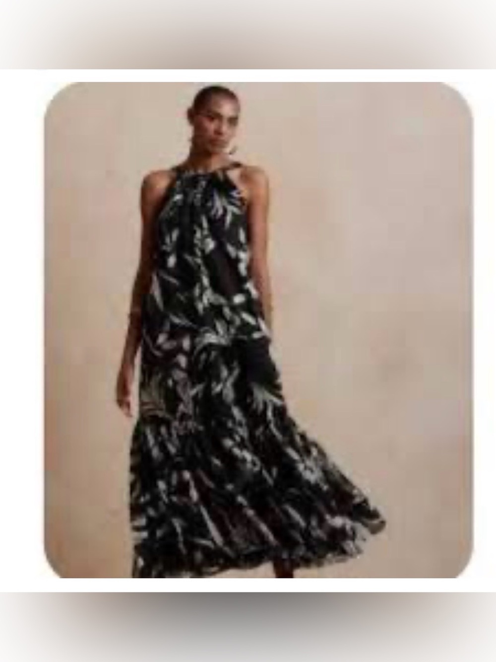 Banana Republic Fino Ramie Maxi Dress